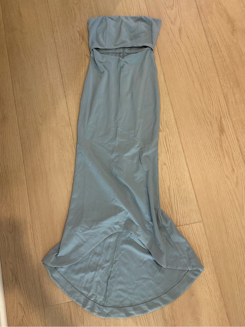Revolve NBD Strapless Light Blue Evening Gown